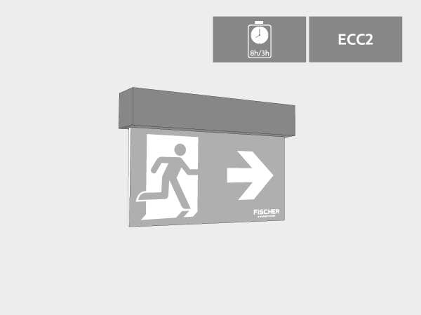 ECC2 escape sign luminaires