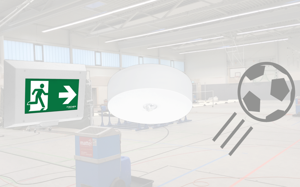 Neue ballwurfsichere Rettungszeichenleuchten - akkufischer.de